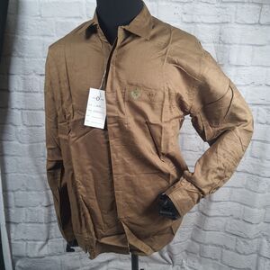 Vintage Casuals Clothing By Three G Long Sleeve Shirt Mens XL Button Up New